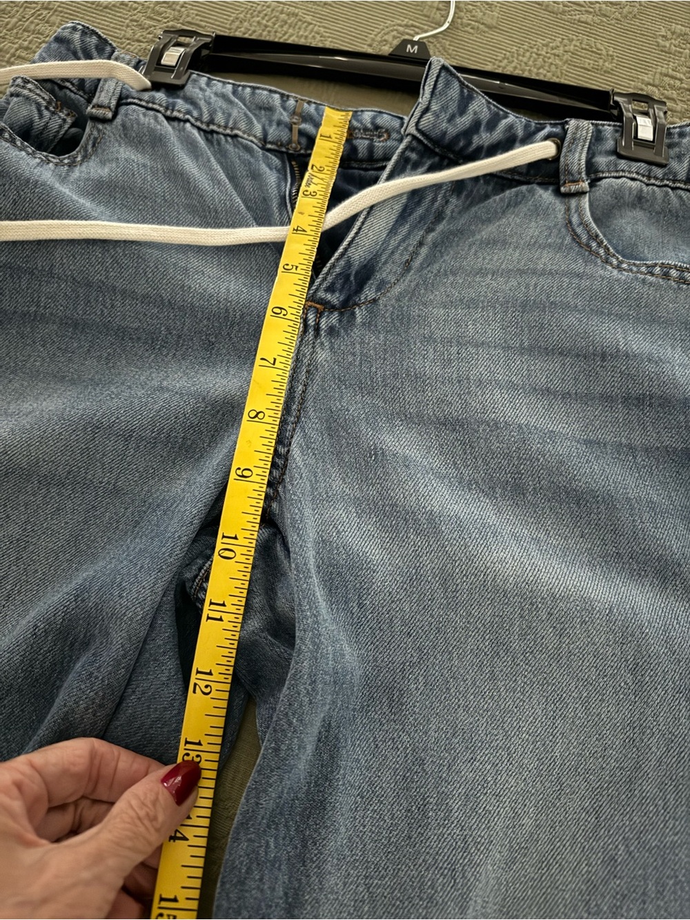 Talbots Blue Denim Drawstring Jogger Pants - Picture 5 of 8